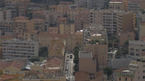 Alto Ángulo Edificios Mónaco — Vídeo de stock
