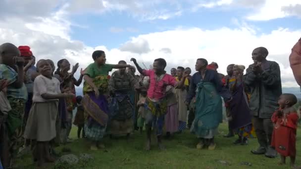 Africanos Felices Bailando Cantando — Vídeos de Stock