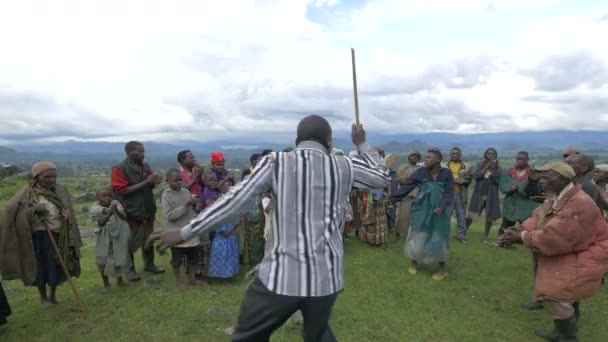Afrykańczycy Śpiewają Tańczą — Wideo stockowe