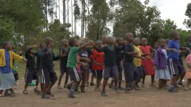 Africké Děti Tanec Video — Stock video