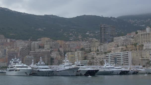Herkül Limanı Monako Şehri — Stok video
