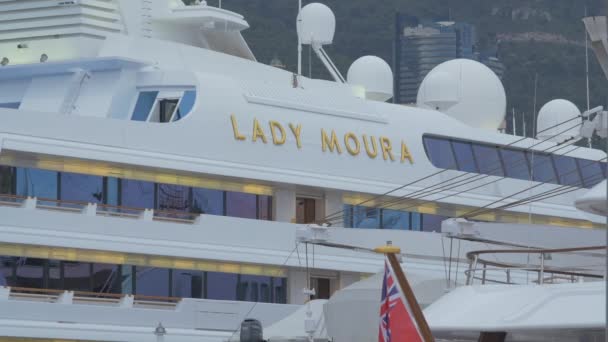 Vergrößern Des Bootes Lady Moura — Stockvideo