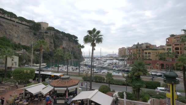 Port Fontvieille Monaco Görüldü — Stok video