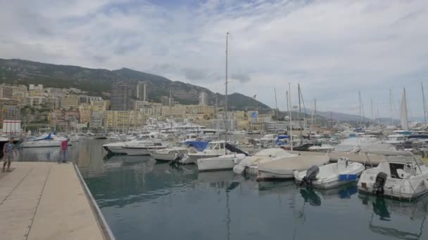 Порт Геркулес Городе Монако — стоковое видео