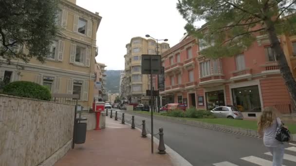 Strada Salita Monaco — Video Stock