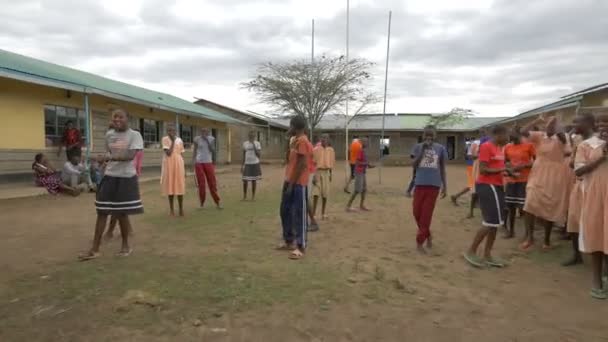 Niños Africanos Masai Mara — Vídeos de Stock