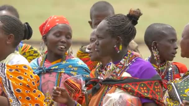 Afrikalı Kadınlara Yakın — Stok video