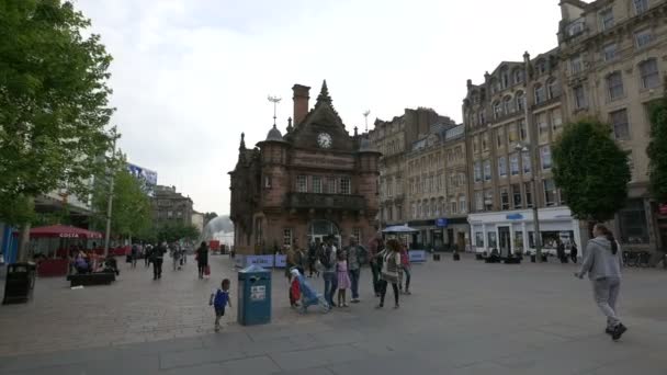 Glasgow Bir Kahve Dükkanının Önünden Geçiyorum — Stok video
