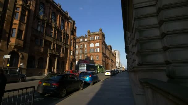 Rua Cidade Glasgow — Vídeo de Stock