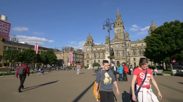 Glasgow Daki George Meydanı — Stok video