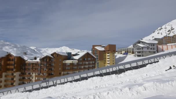 Comprensorio Sciistico Val Thorens Francia — Video Stock