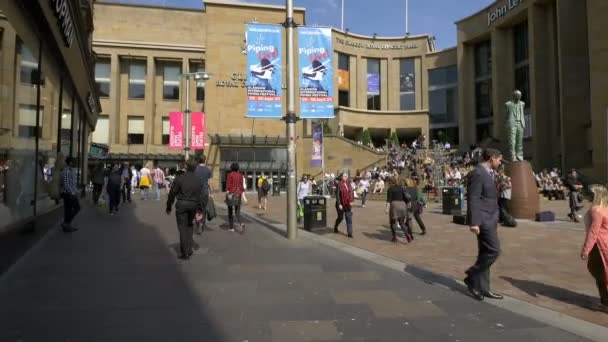 Pedestrian Area Concert Hall — Stock Video