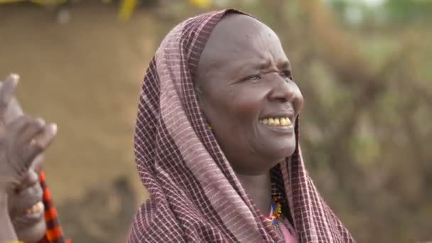 Close View Two Elderly Women — Stock Video