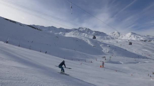 Lyžařské Středisko Val Thorens Francie — Stock video