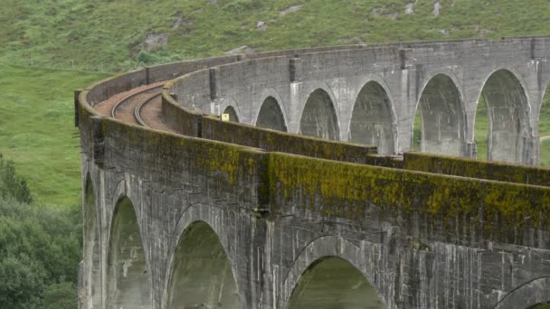 Ponte Ferroviario Attraverso Una Valle — Video Stock