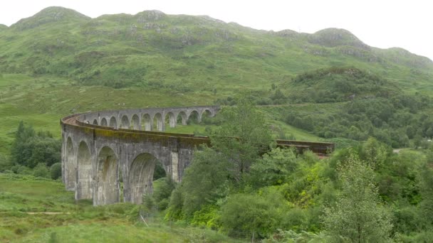 Paisagem Verde Com Viaduto — Vídeo de Stock