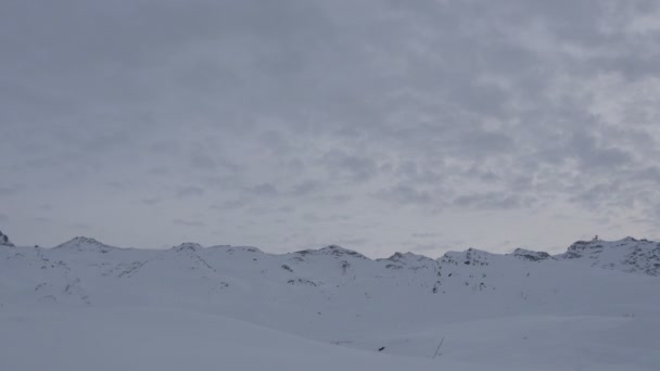 Vista Panorámica Los Picos Nevados — Vídeo de stock