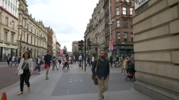 Vida Centro Glasgow — Vídeos de Stock