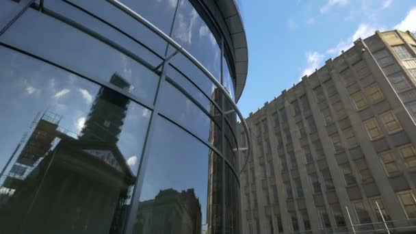 Una Esquina Redonda Edificio Glasgow — Vídeos de Stock