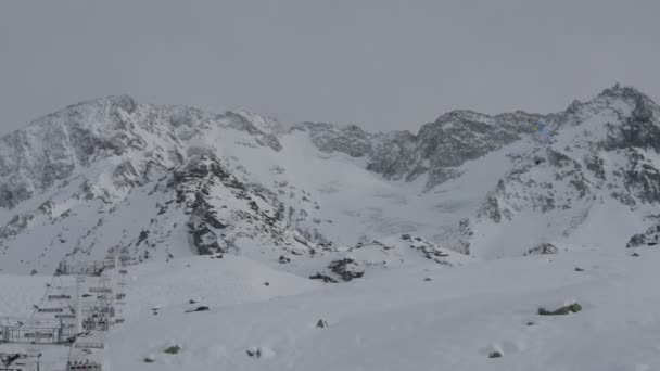 Paisaje Montañas Nevadas — Vídeos de Stock