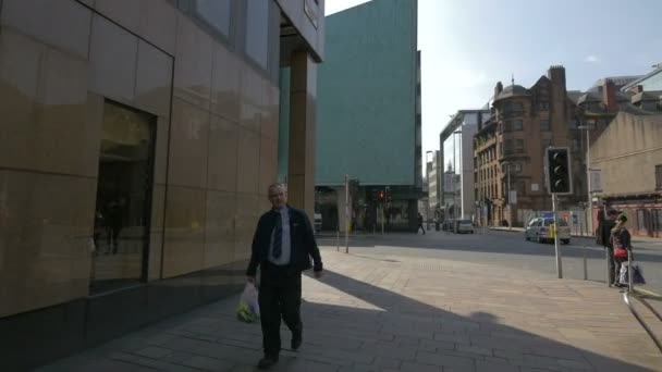 Una Esquina Glasgow — Vídeo de stock