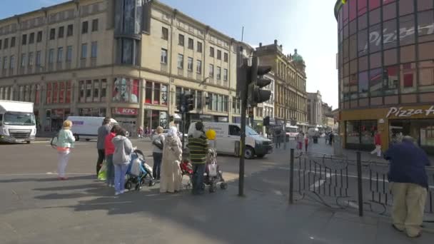 Városi Élet Argyle Streeten Glasgow Ban — Stock videók