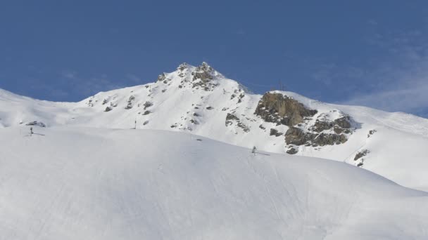 Горы Покрытые Снегом — стоковое видео