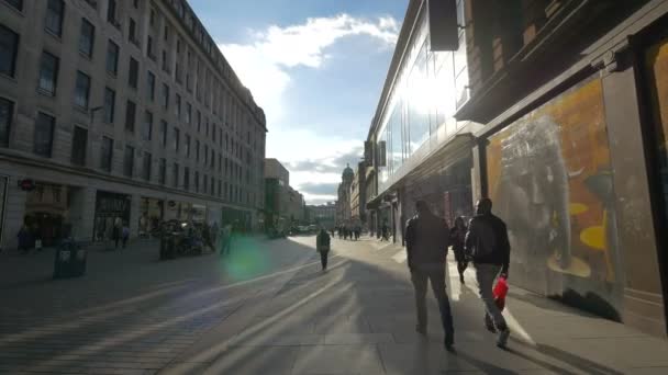 Chodec Argyle Street Glasgow — Stock video