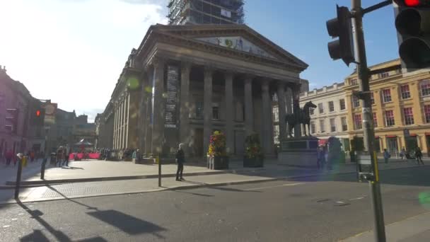 Praça Real Bolsa Glasgow — Vídeo de Stock