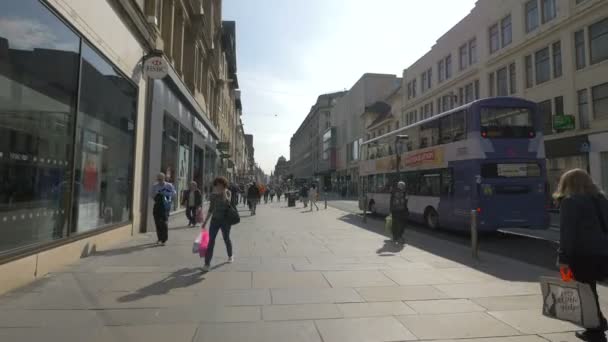 Trottoir Argyle Street Glasgow — Video
