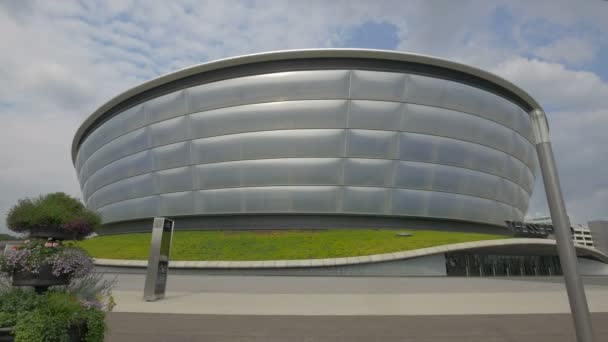 Ingang Van Het Sse Hydro Gebouw Glasgow — Stockvideo