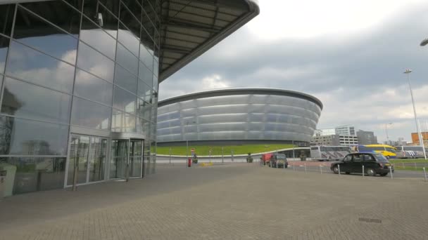 Ingang Van Clyde Auditorium Glasgow — Stockvideo