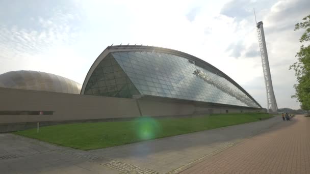 Fachada Vidro Edifício Glasgow — Vídeo de Stock