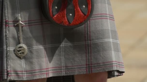 Vestido Highland Glasgow — Vídeo de stock