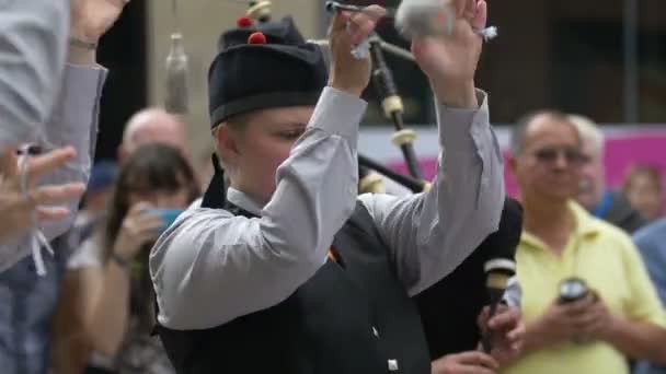 Woman Spinning Drum Mallets — Stock Video