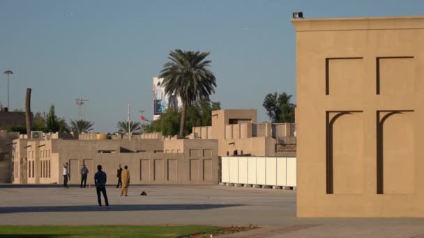 Torget Den Historiska Stadsdelen Dubai — Stockvideo