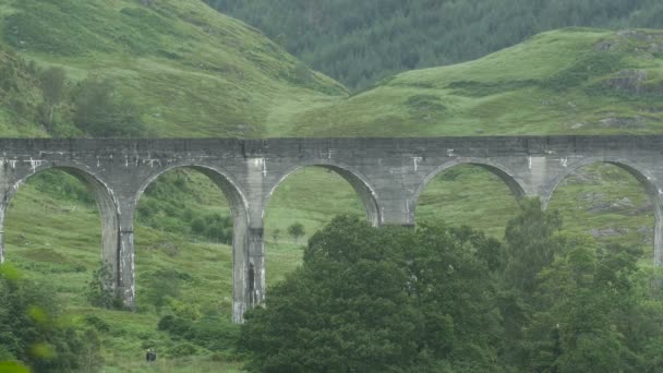 Łuki Glenfinnan Viaduct — Wideo stockowe