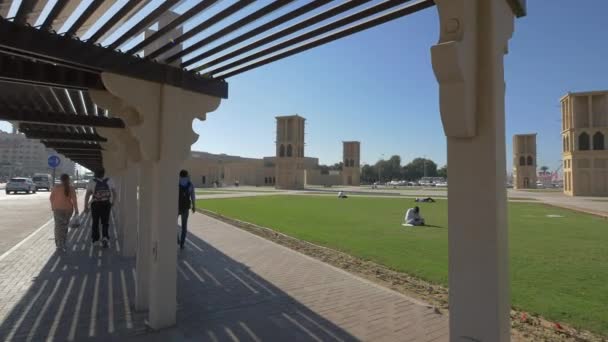 Ghubaiba Metro Stasyonundaki Pavilion — Stok video