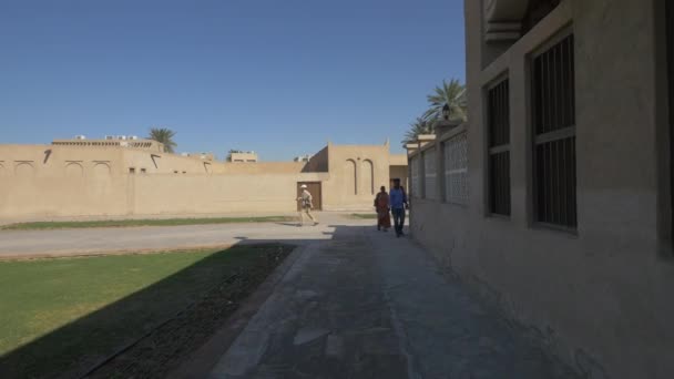 Bâtiments Pierre Dans Quartier Historique Dubaï — Video