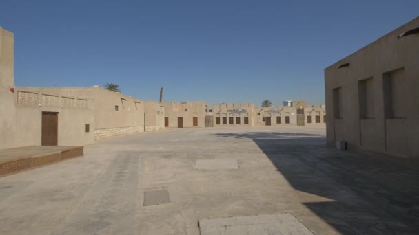 Complexe Bâtiments Pierre Dans Partie Historique Dubaï — Video