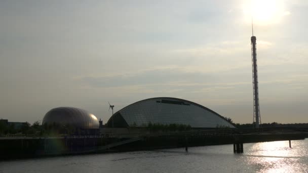 Glasgow Science Centre Afternoon — Stock Video