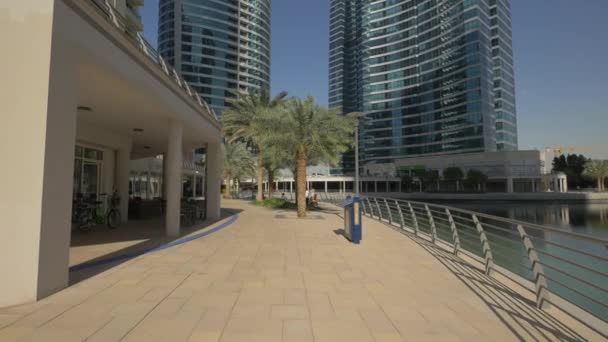 Nábřeží Oblasti Jumeirah Lakes Towers — Stock video