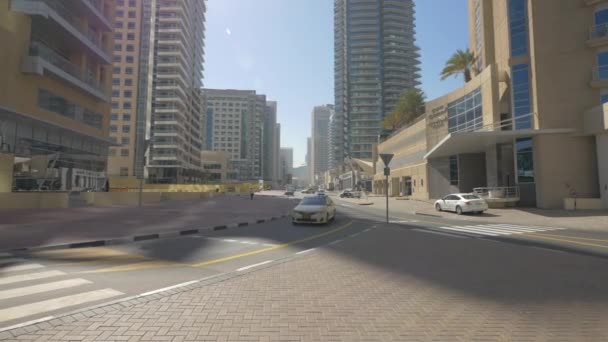 Blick Auf Die Straße Dubai — Stockvideo
