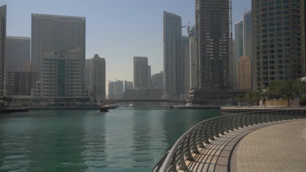 Dubai Marina Visto Por Tarde — Vídeos de Stock