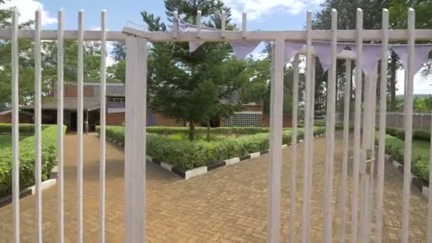 Iron Gate Nyamata Memorial Church — Vídeo de Stock