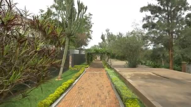 Der Garten Für Massengräber Kigali — Stockvideo