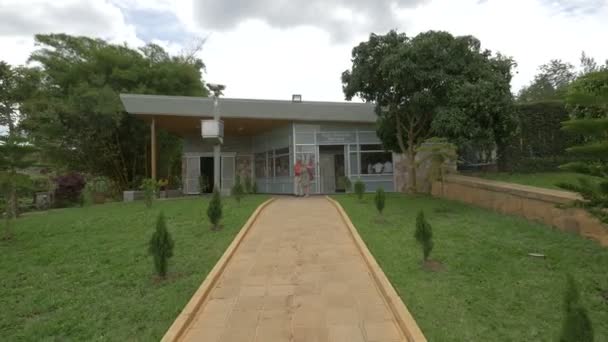 Kigali Genocide Memorial Building Rwandě — Stock video