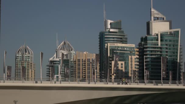 Dubai Marina Con Torres Trident — Vídeos de Stock