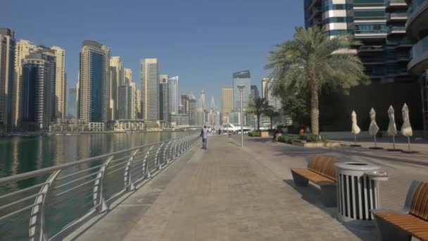 Nabrzeże Dubai Marina — Wideo stockowe