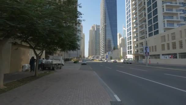 Street Dubai Marina — Stock Video